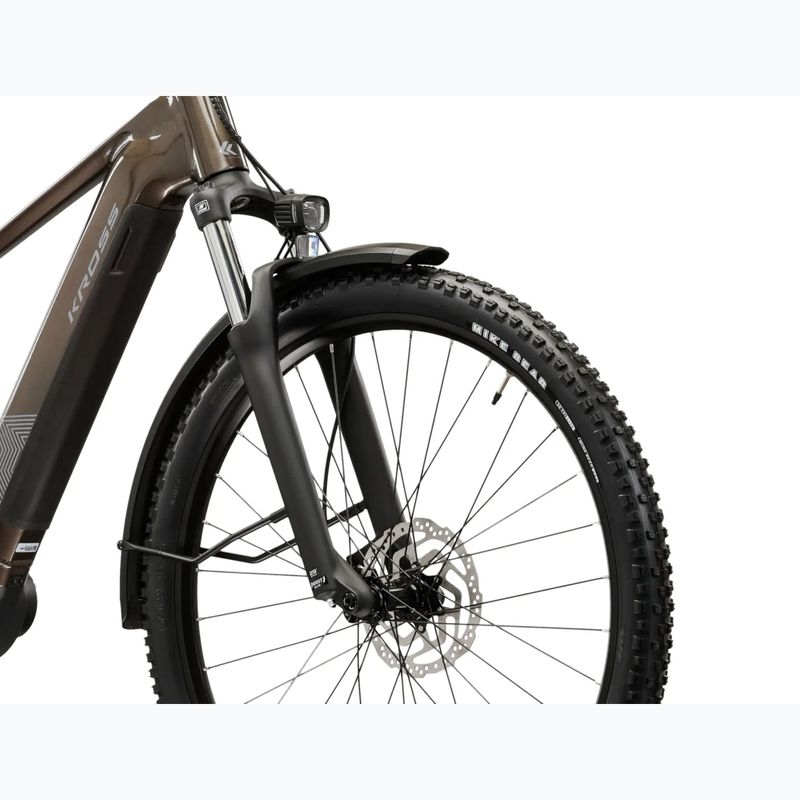 Elektrický bicykel KROSS Influx Suv Hybrid 1.0 820Wh brown/silver/gloss 6