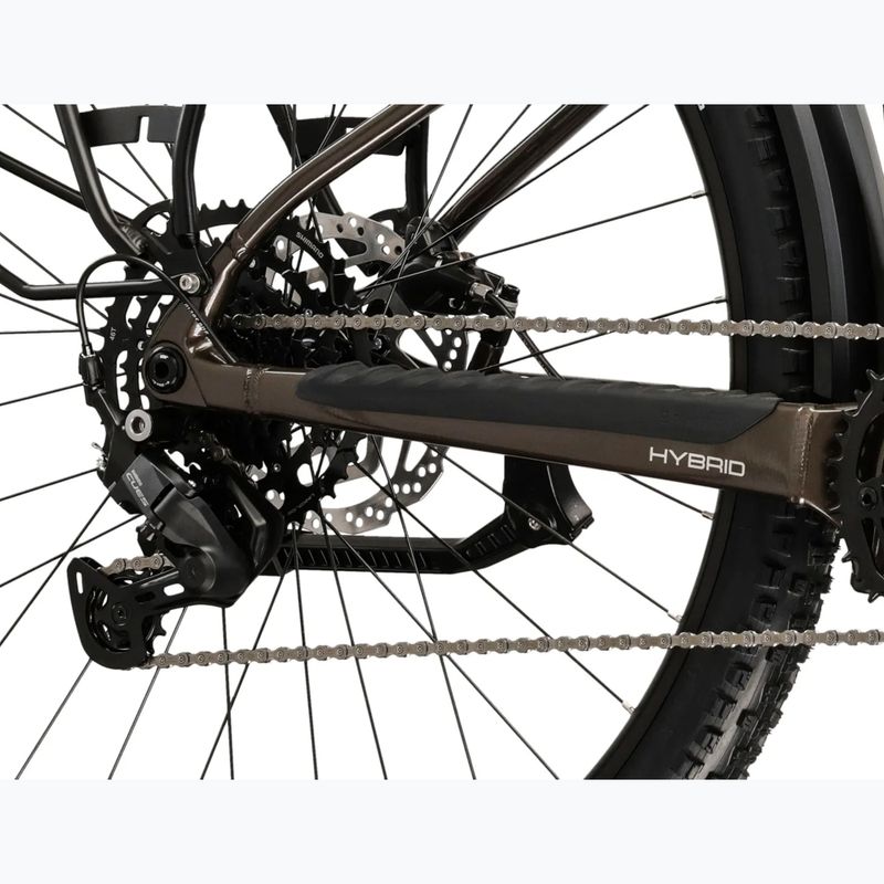 Elektrický bicykel KROSS Influx Suv Hybrid 1.0 820Wh brown/silver/gloss 8
