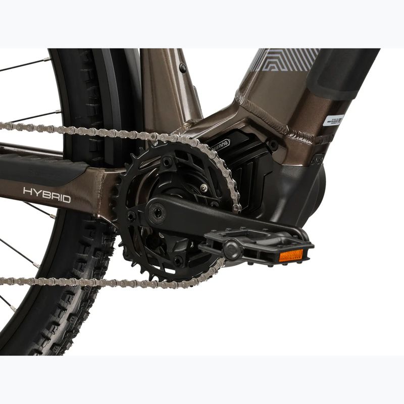Elektrický bicykel KROSS Influx Suv Hybrid 1.0 820Wh brown/silver/gloss 9