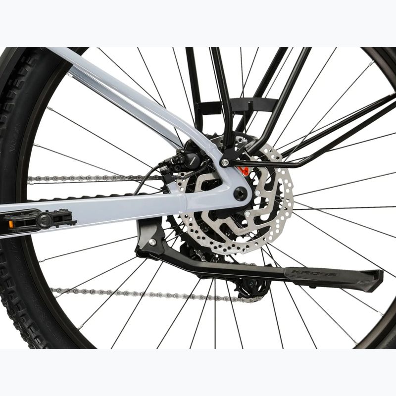 Elektrický bicykel KROSS Influx Suv Hybrid 1.0 820 el. grey/graphite/gloss 11