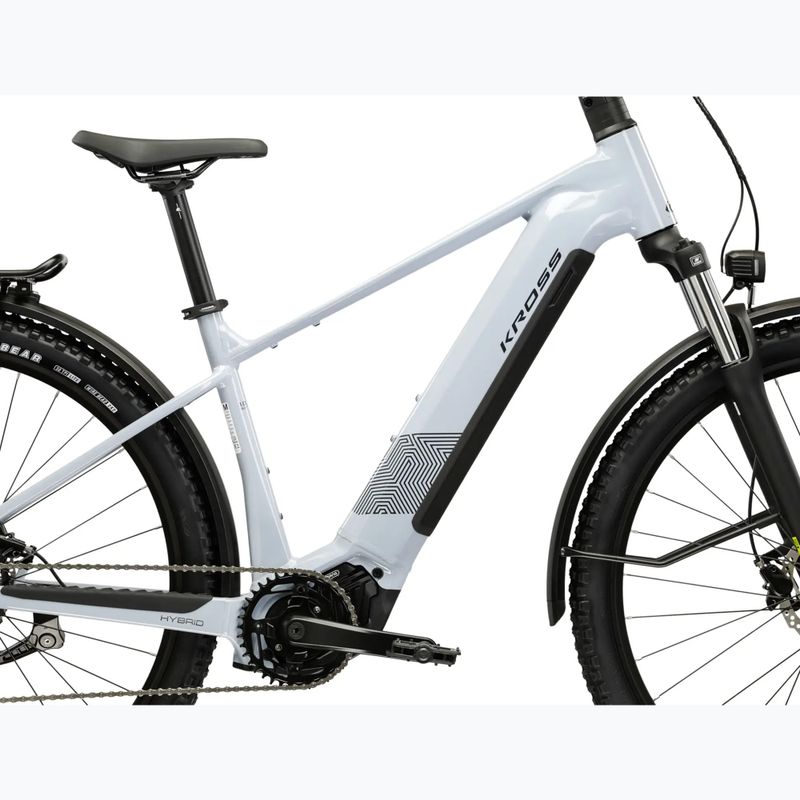 Elektrický bicykel KROSS Influx Suv Hybrid 1.0 820 el. grey/graphite/gloss 12
