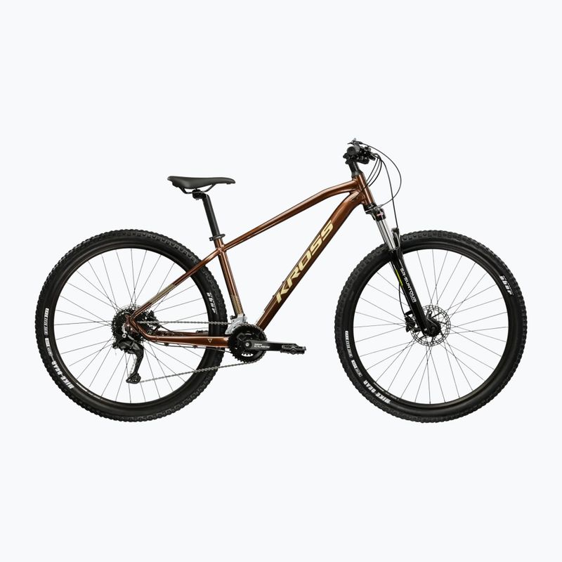 Horský bicykel KROSS Hexagon 5.0 27.5" brown/gold/gloss