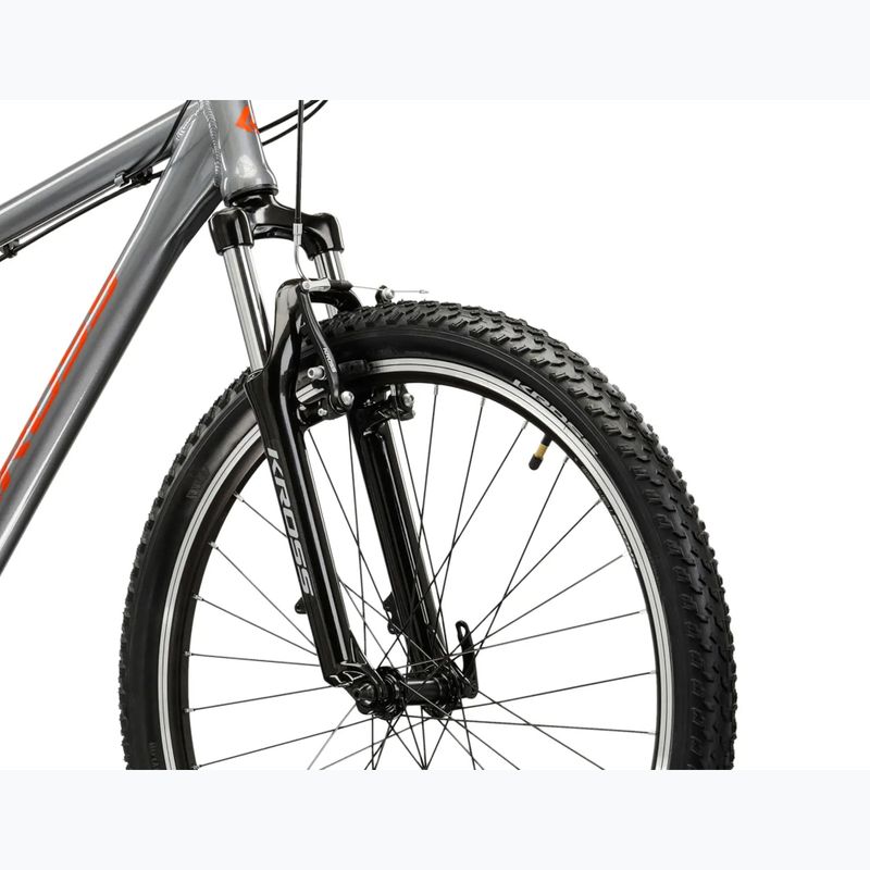 Horský bicykel KROSS Hexagon 1.0 26" graphite/orange/gloss 5