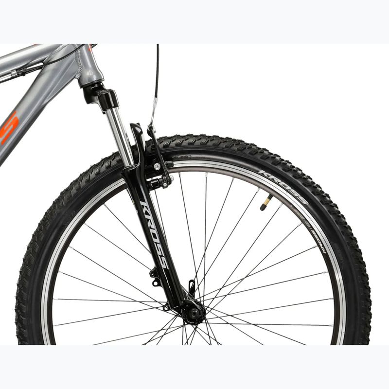 Horský bicykel KROSS Hexagon 1.0 26" graphite/orange/gloss 6