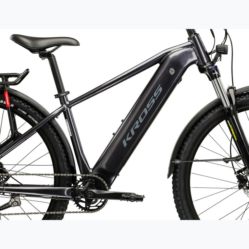 Elektrický bicykel KROSS Hexagon Boost 1.0 Eq el. graphite/graphite/gloss 11