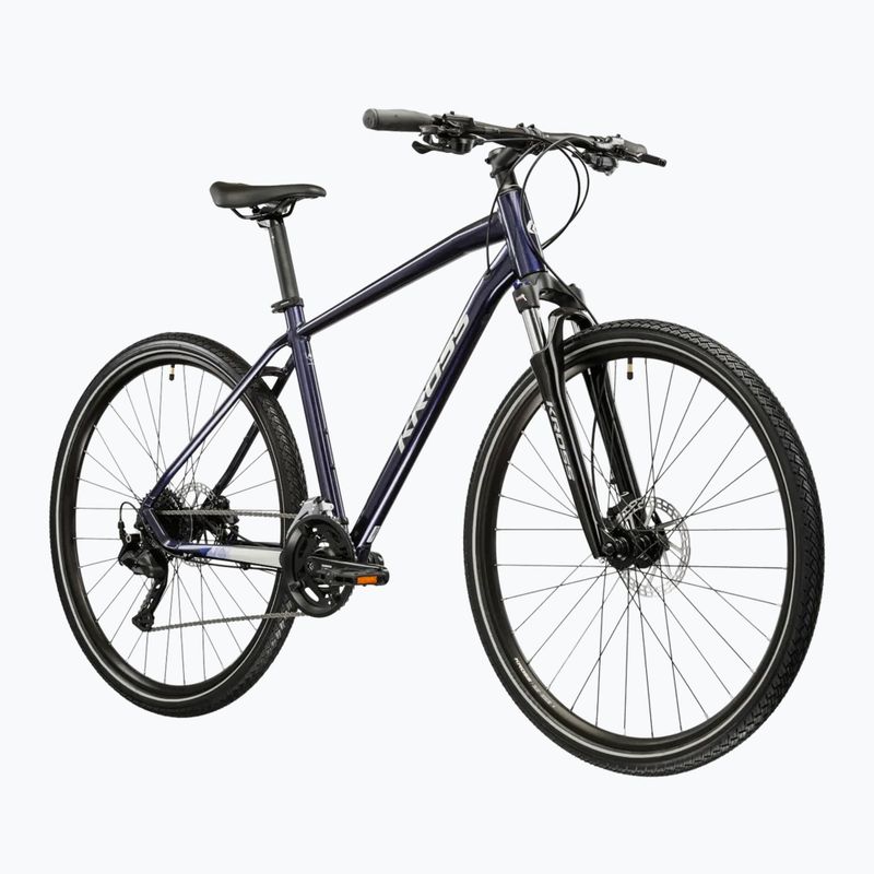 Krosový bicykel KROSS Evado 5.0 navy/silver/gloss 2