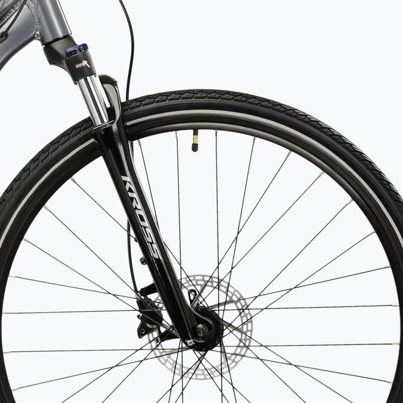 Dámsky krosový bicykel  KROSS Evado 5.0 In grey/blue/gloss 6