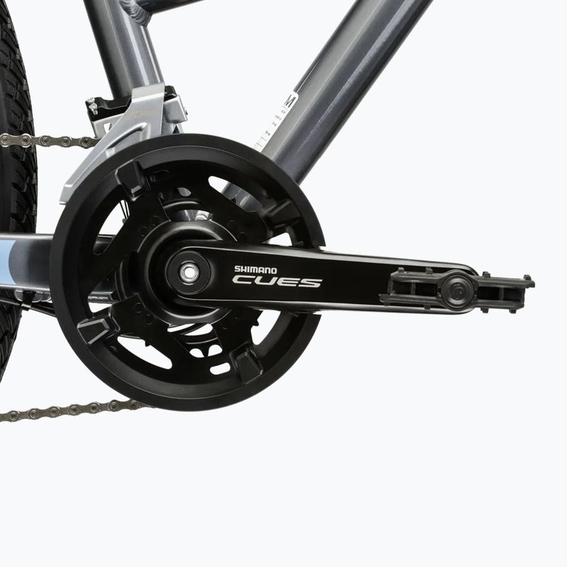 Dámsky krosový bicykel  KROSS Evado 5.0 In grey/blue/gloss 10