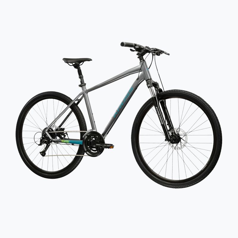 Krosový bicykel KROSS Evado 3.0 grey/teal/gloss 2