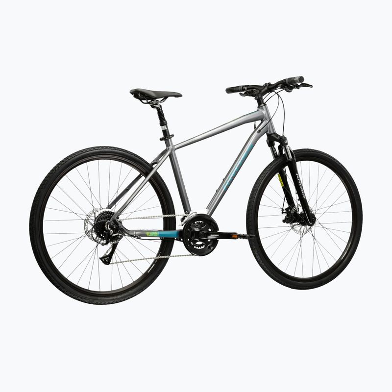 Krosový bicykel KROSS Evado 3.0 grey/teal/gloss 3