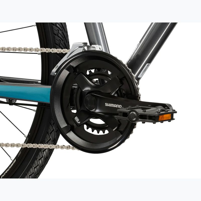 Krosový bicykel KROSS Evado 3.0 grey/teal/gloss 8