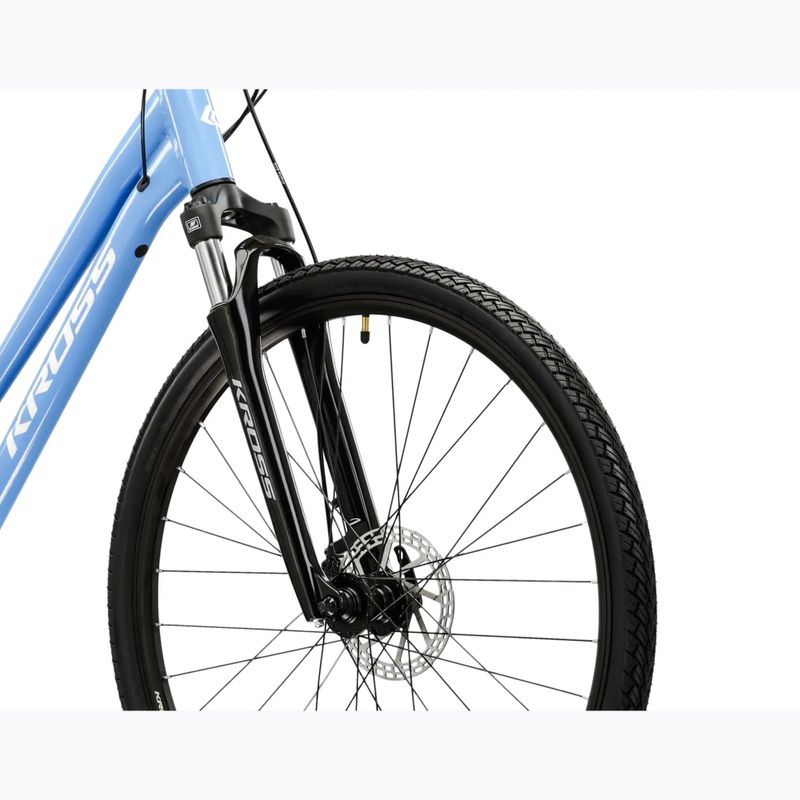 Dámsky krosový bicykel KROSS Evado 3.0 In blue/white/gloss 5