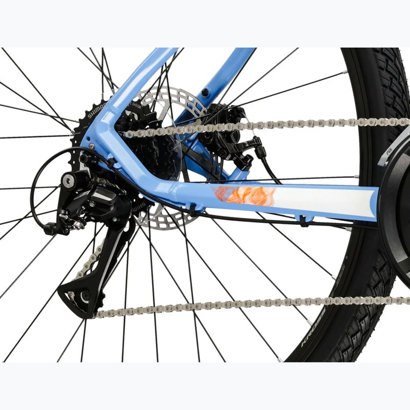 Dámsky krosový bicykel KROSS Evado 3.0 In blue/white/gloss 8