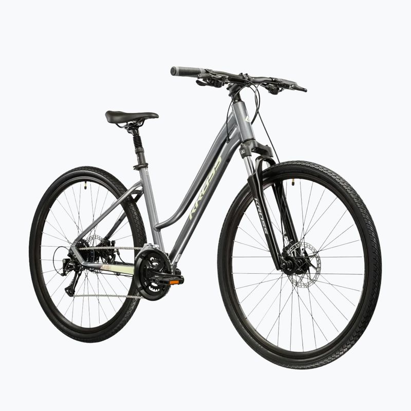 Dámsky krosový bicykel KROSS Evado 3.0 In grey/green/gloss 2