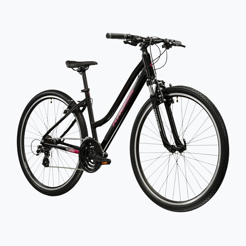 Dámsky crossový bicykel KROSS Evado 2.0 In black/pink 2