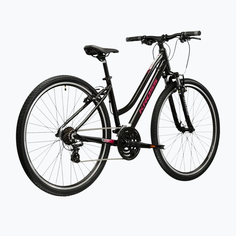 Dámsky crossový bicykel KROSS Evado 2.0 In black/pink 3