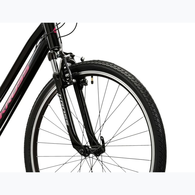 Dámsky crossový bicykel KROSS Evado 2.0 In black/pink 5
