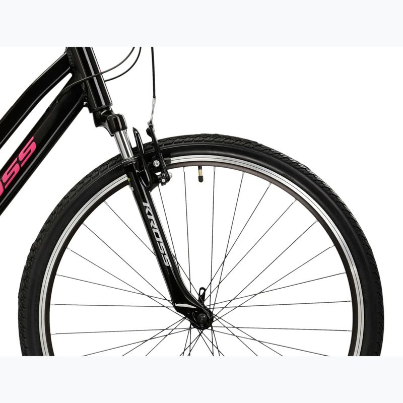 Dámsky crossový bicykel KROSS Evado 2.0 In black/pink 6