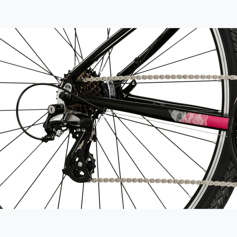 Dámsky crossový bicykel KROSS Evado 2.0 In black/pink 7