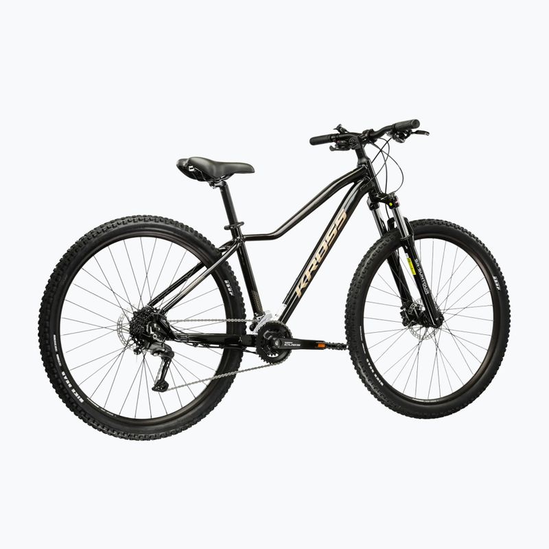 Dámsky horský bicykel KROSS Lea 5.0 27,5" black/gold/gloss 3