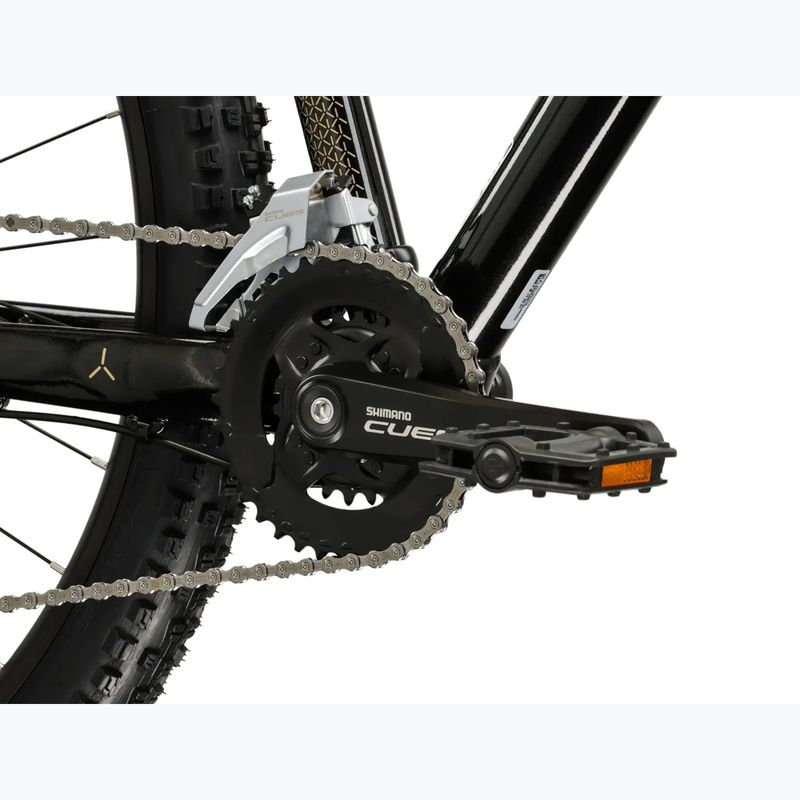 Dámsky horský bicykel KROSS Lea 5.0 27,5" black/gold/gloss 8