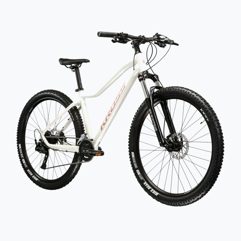 Dámsky horský bicykel KROSS Lea 5.0 27,5" white/pink/gloss 2