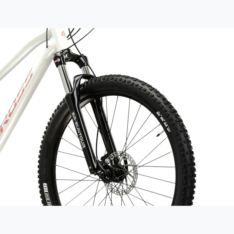 Dámsky horský bicykel KROSS Lea 5.0 27,5" white/pink/gloss 5