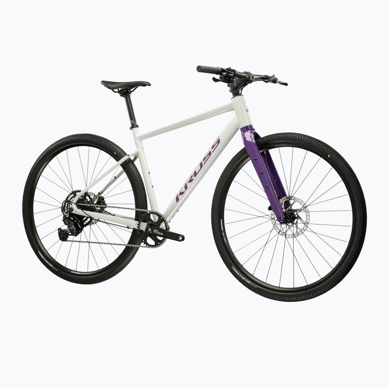 Gravelový bicykel KROSS Esker 1.0 FL grey/purple/gloss 2
