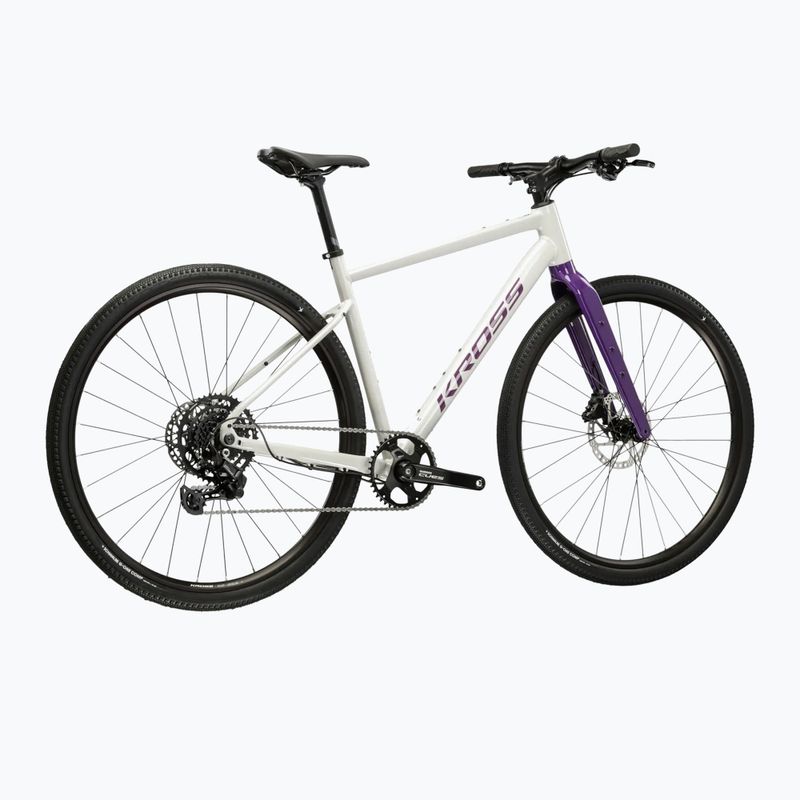 Gravelový bicykel KROSS Esker 1.0 FL grey/purple/gloss 3