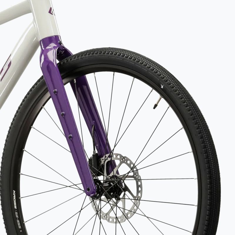 Gravelový bicykel KROSS Esker 1.0 FL grey/purple/gloss 6