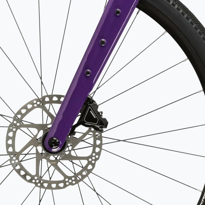 Gravelový bicykel KROSS Esker 1.0 FL grey/purple/gloss 7