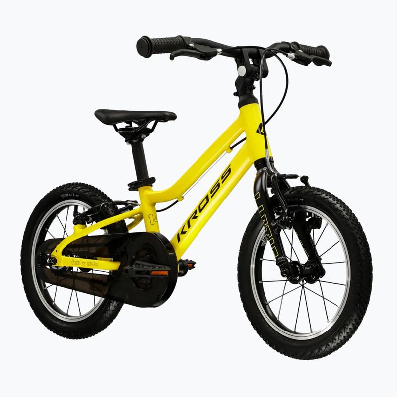 Detský bicykel KROSS Liftie 14 yellow/black/matte 2