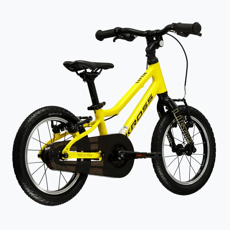 Detský bicykel KROSS Liftie 14 yellow/black/matte 3