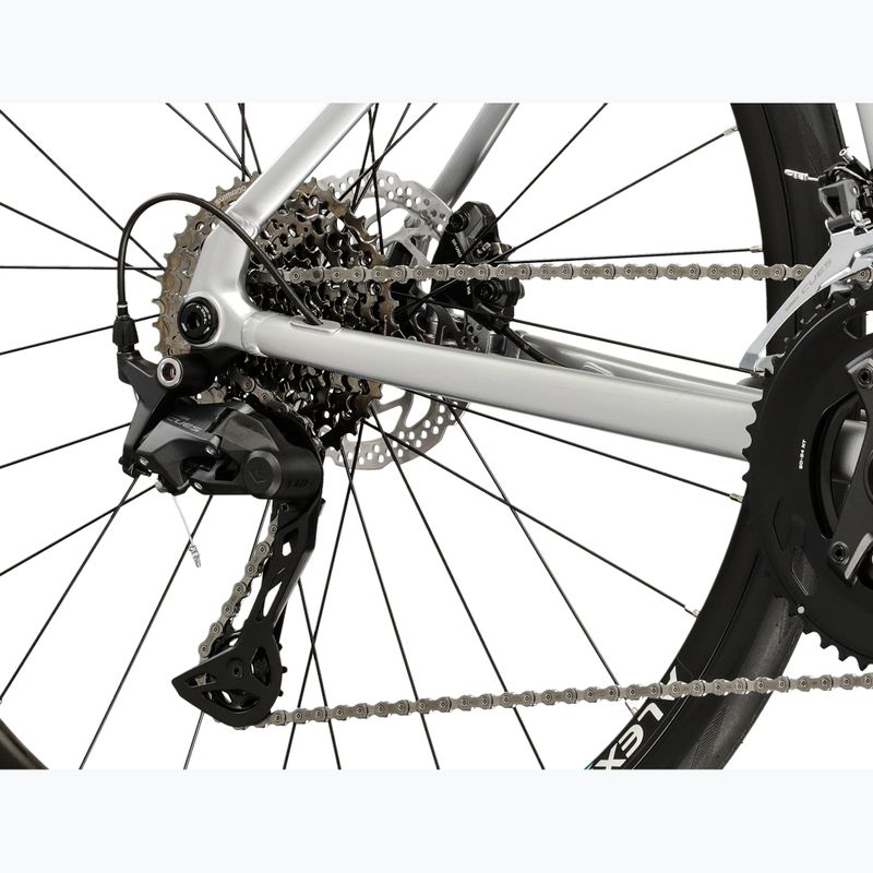 Cestný bicykel KROSS Alta 2.0 silver/turquoise/gloss 7