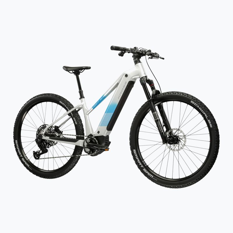 Dámsky elektrický bicykel KROSS Influx Hyb 5.0 W 29 cells 800 Wh silver/blue/gloss 2