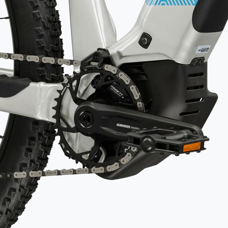 Dámsky elektrický bicykel KROSS Influx Hyb 5.0 W 29 cells 800 Wh silver/blue/gloss 9