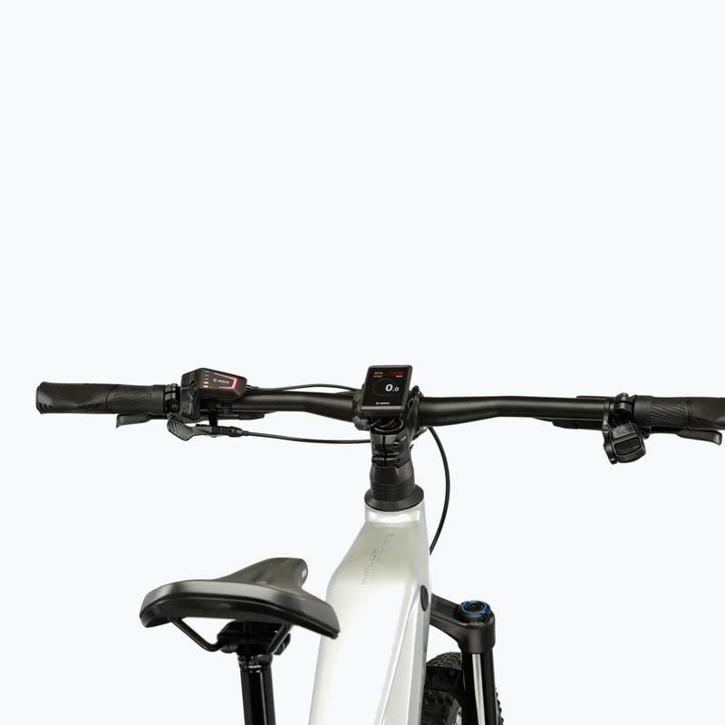 Dámsky elektrický bicykel KROSS Influx Hyb 5.0 W 27.5 el. 800 Wh silver/blue/gloss 5