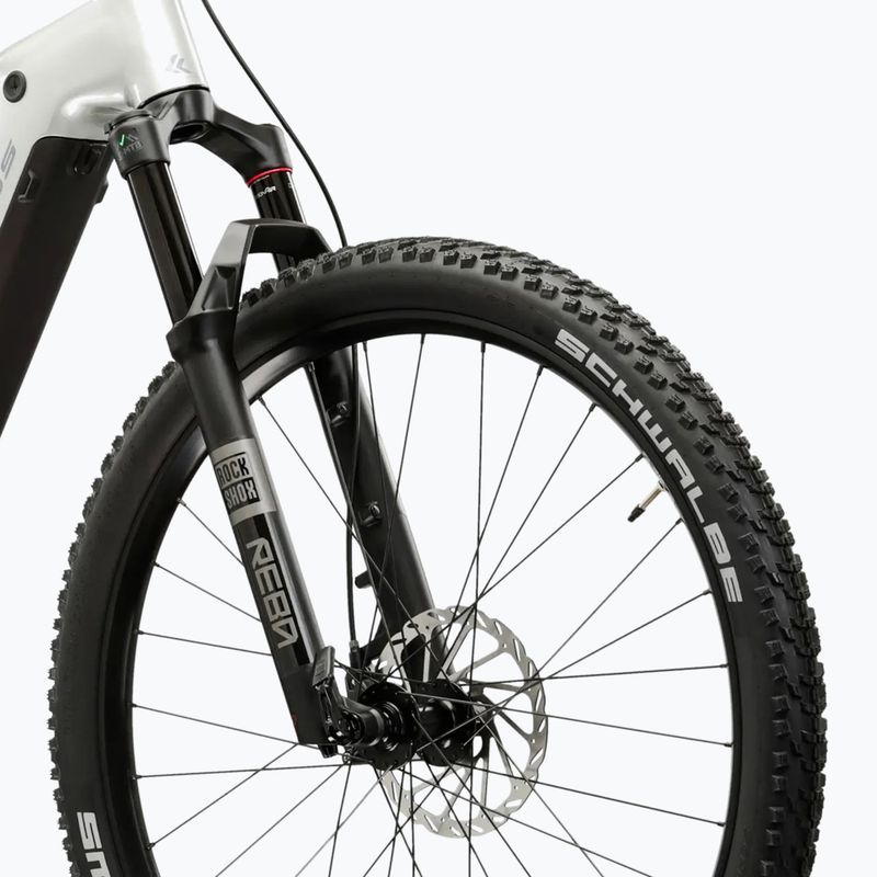 Dámsky elektrický bicykel KROSS Influx Hyb 5.0 W 27.5 el. 800 Wh silver/blue/gloss 6
