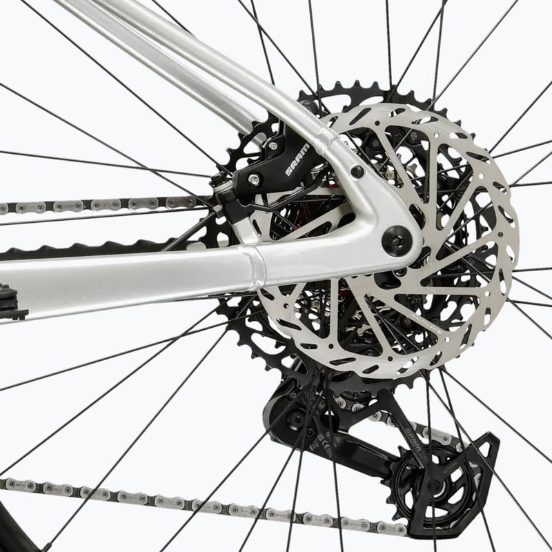 Dámsky elektrický bicykel KROSS Influx Hyb 5.0 W 27.5 el. 800 Wh silver/blue/gloss 10