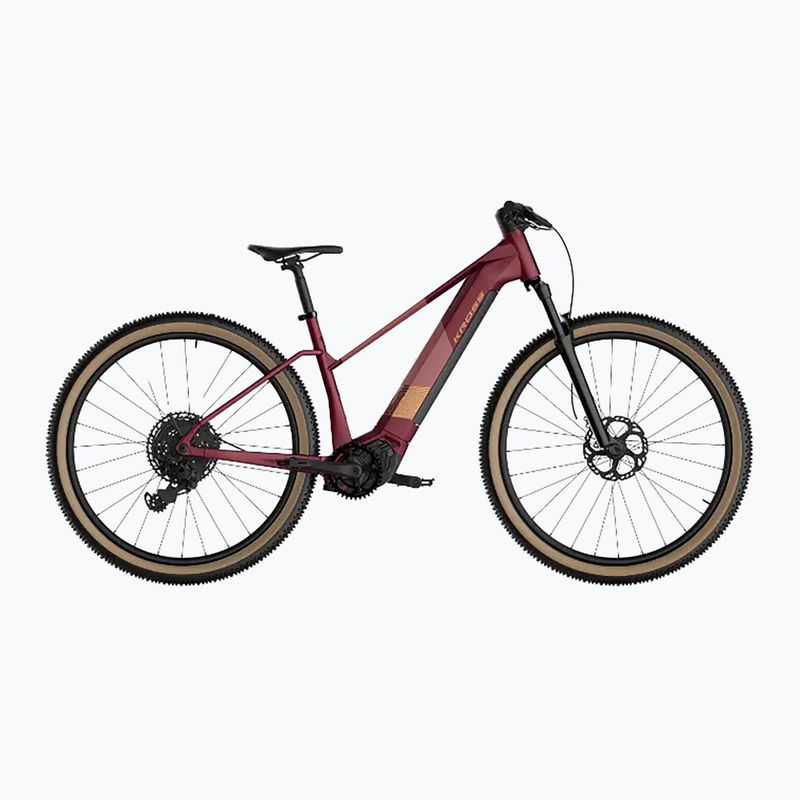 Dámsky elektrický bicykel KROSS Influx Hyb 4.0 W 29 el. 800 Wh ruby/burgundy/gloss