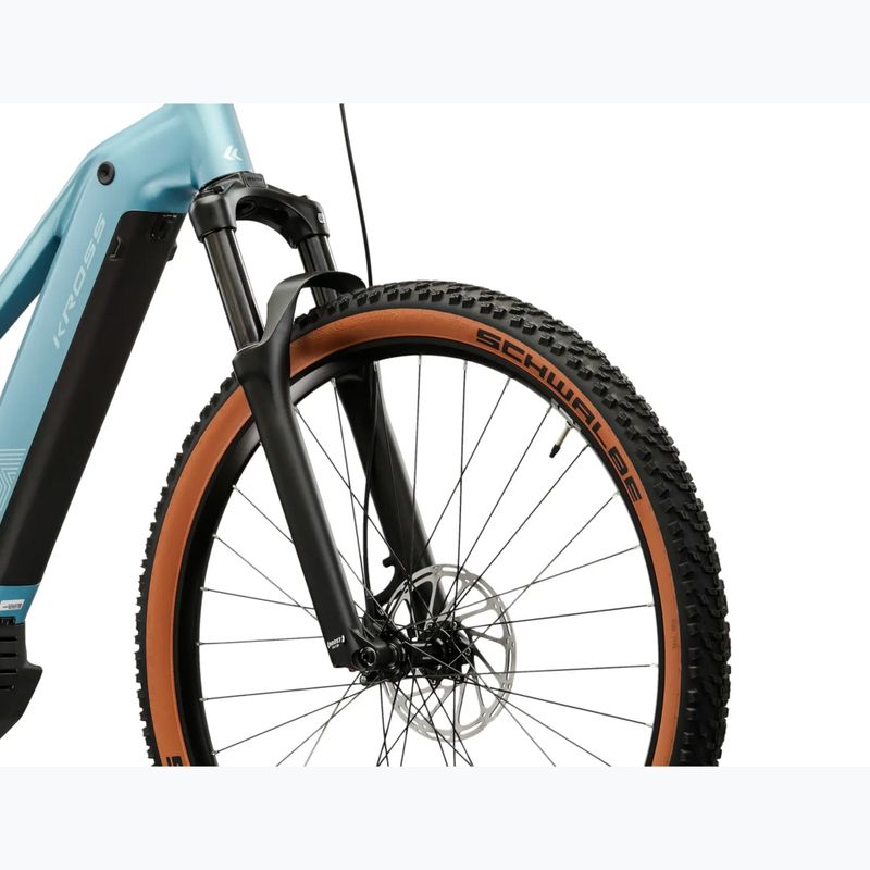 Dámsky elektrický bicykel KROSS Influx Hyb 4.0 W 29 cells 800 Wh blue/light blue/matte 6