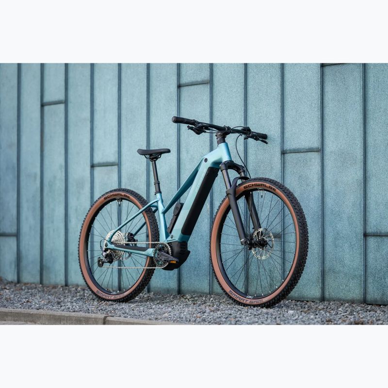 Dámsky elektrický bicykel KROSS Influx Hyb 4.0 W 29 cells 800 Wh blue/light blue/matte 14
