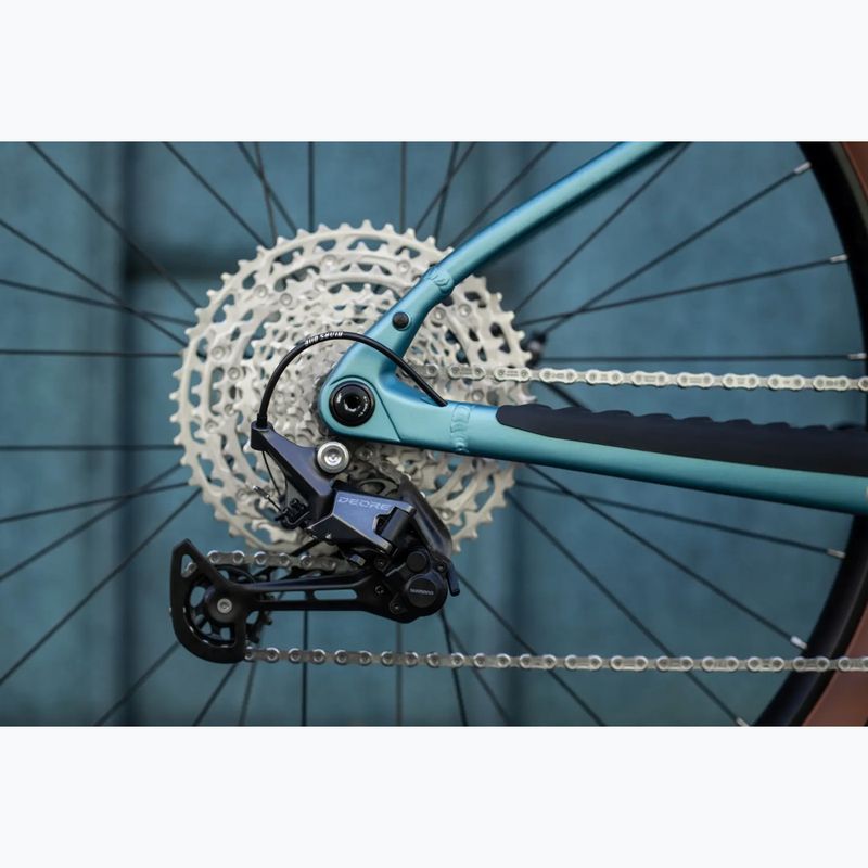 Dámsky elektrický bicykel KROSS Influx Hyb 4.0 W 29 cells 800 Wh blue/light blue/matte 15