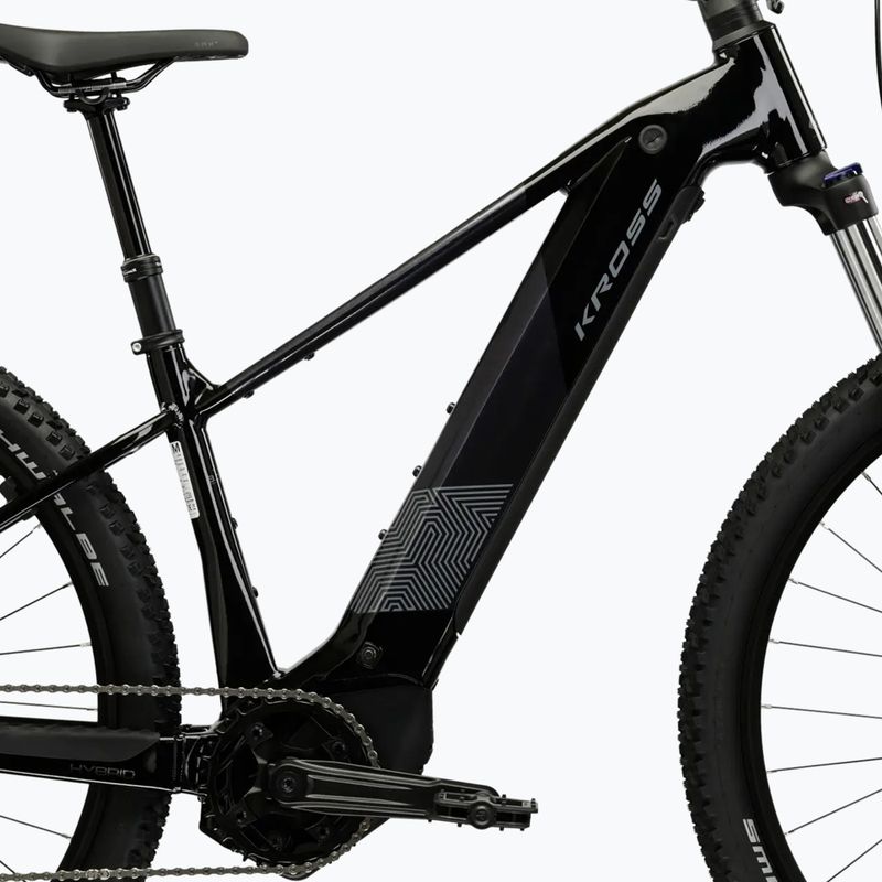 Elektrický bicykel KROSS Influx Hyb 3.0 29 el. 800 Wh black/graphite/gloss 12