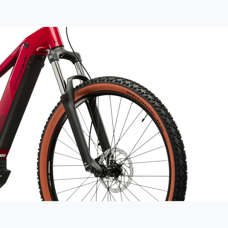 Elektrický bicykel KROSS Influx Hyb 2.0 29 el. 600 Wh ruby/black/gloss 6