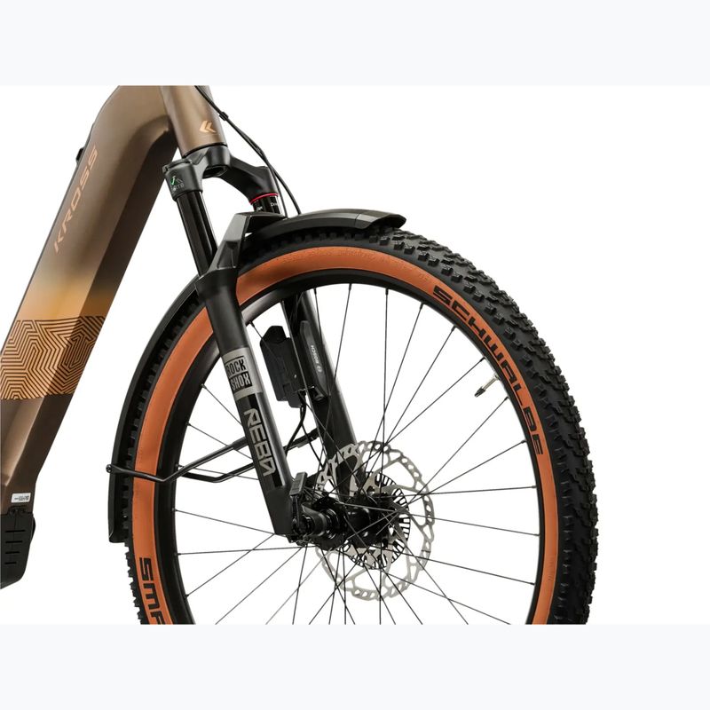 Elektrický bicykel KROSS Influx Suv Hybrid 6.0 29 el. 800 Wh gray/gold/matte 6