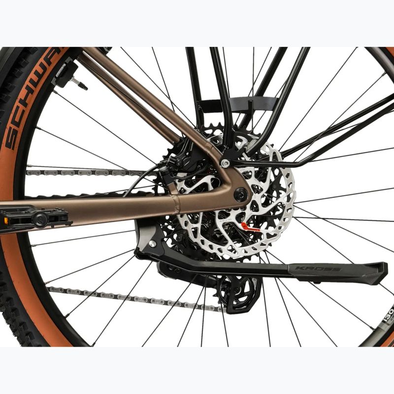 Elektrický bicykel KROSS Influx Suv Hybrid 6.0 29 el. 800 Wh gray/gold/matte 11