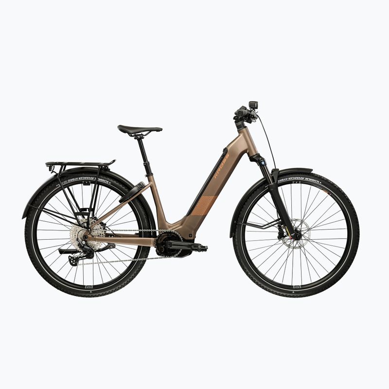 Elektrický bicykel KROSS Influx Suv Hybrid 4.0 800 29 electric gray/copper/matte