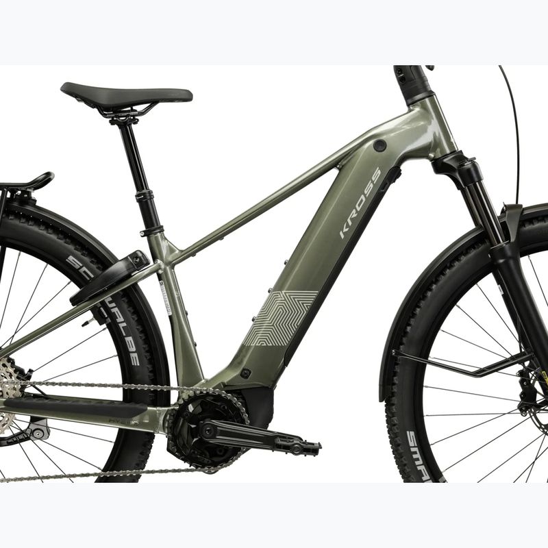 Elektrický bicykel KROSS Influx Suv Hybrid 4.0 800 29 electric graphite/beige/gloss 14