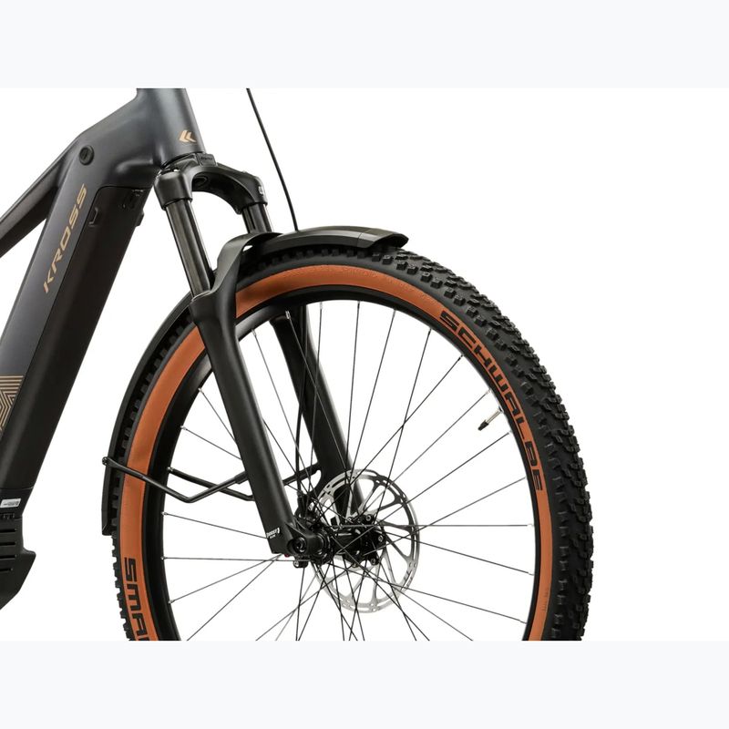 Elektrický bicykel KROSS Influx Suv Hybrid 4.0 800 29 el. graphite/gold/matte 6